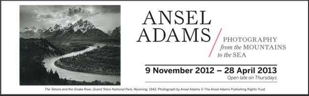 Ansel Adams exhibition banner